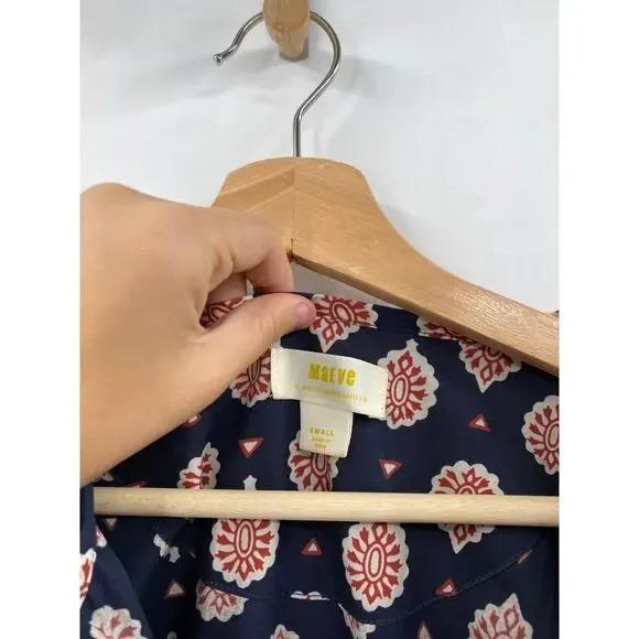 Anthropologie S Maeve Somerset Navy Blue maxi dress - Picture 4 of 7